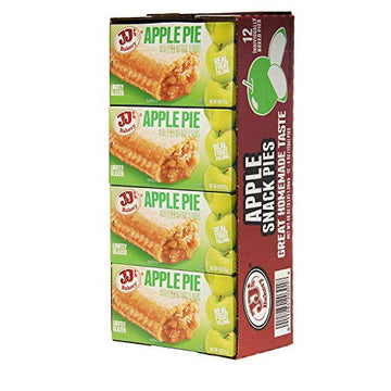 JJ's Bakery Apple Snack Pies, 4 oz Each, 12 Pack, 48 oz Total