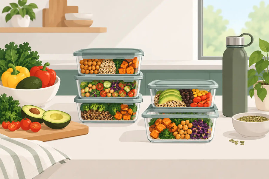 A Vegan Meal Prep Example for a Busy Week