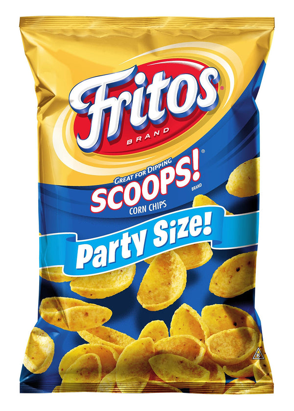 Fritos Scoops! Corn Chips, Party Size, 18.125 oz Bag