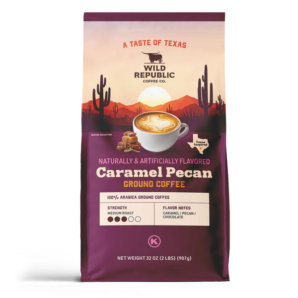 Wild Republic Caramel Pecan Ground Coffee, 32 oz