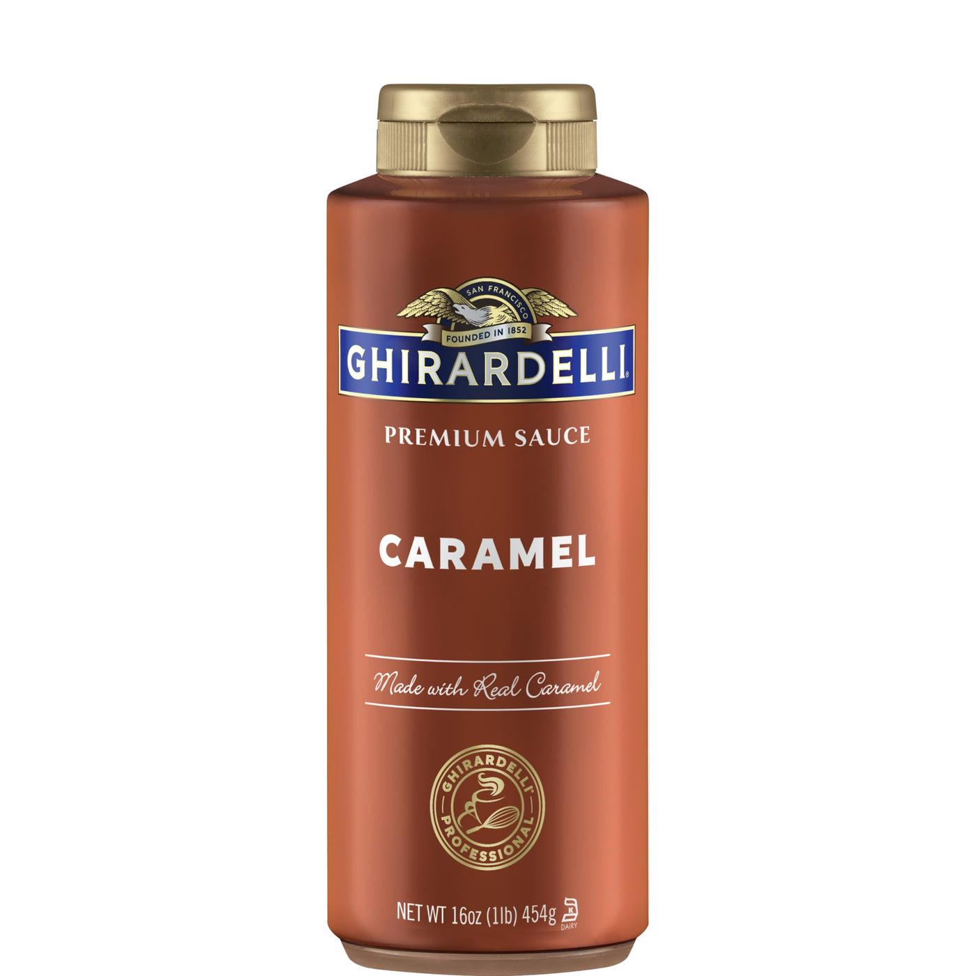 Ghirardelli Caramel Sauce, 16 oz Squeeze Bottles (Pack of 12), Café & Dessert Topping