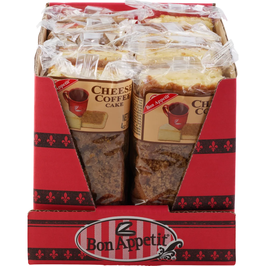 Bon Appetit Cheese Coffee Bar Cake, 4 Ounce, Pack of 8