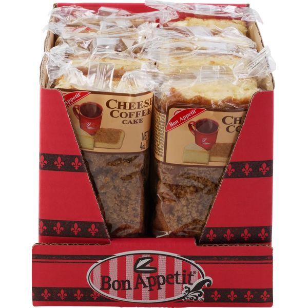 Bon Appetit Cheese Coffee Bar Cake, 4 Ounce, Pack of 8