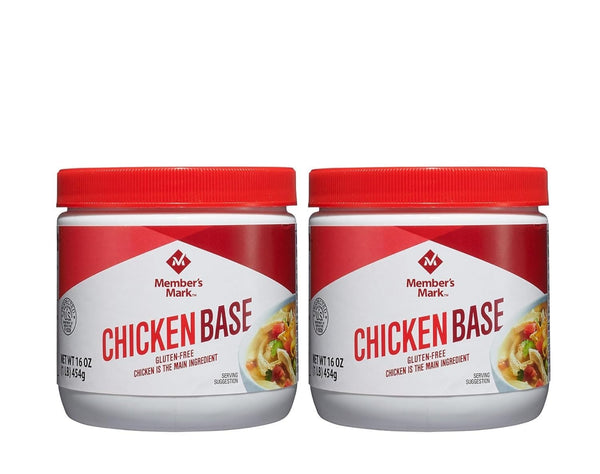 Member’s Mark Chicken Base, 16 oz Jars (Pack of 2), Concentrated Cooking Base