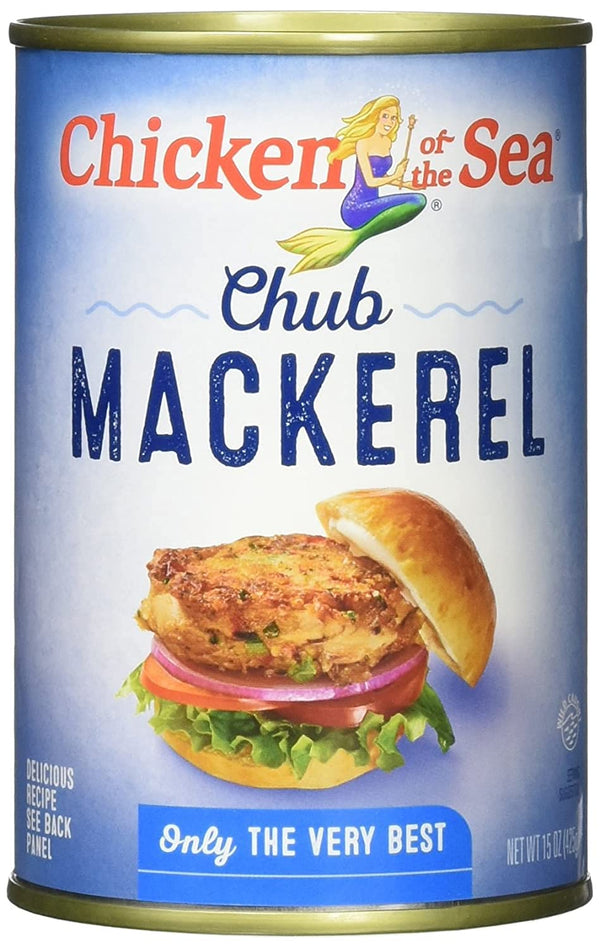 Chicken of the Sea Chub Mackerel, 15 oz, Pack of 6