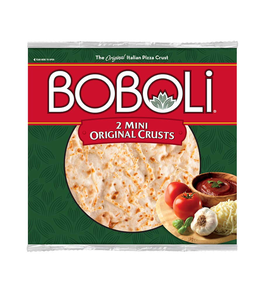 Boboli Mini 8 Inch Pizza Crusts, Personal Size Ready-to-Bake Pizza Crusts, 2 Crusts per Package (Pack of 3, 10 oz Each)
