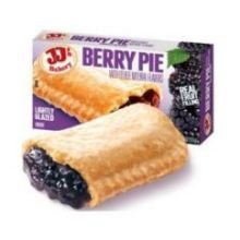 JJ’s Bakery Blackberry Snack Pies, 4 oz Pies, 48 Count Case