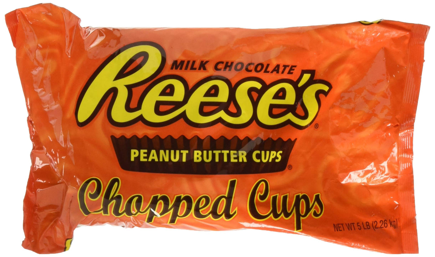 Reese’s Chopped Peanut Butter Cups, 5 lb Bags (Pack of 2), Bulk Baking & Dessert Topping