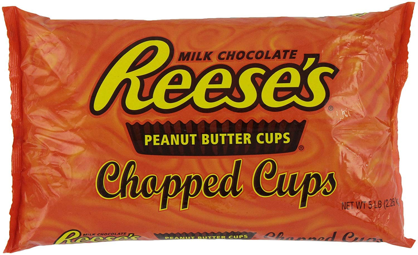Reese’s Milk Chocolate Chopped Peanut Butter Cups, 5 lb Bulk Bag, Baking & Dessert Topping