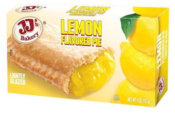 JJ's Bakery Lemon Snack Pies, 4 oz Each, Pack of 6