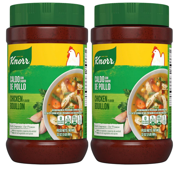 Knorr Chicken Bouillon Powder, 32 oz (2 lb), Bulk Granulated Cooking Base