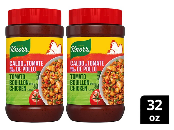Knorr Granulated Bouillon Tomato with Chicken Flavor, 32 oz (2 lb), Bulk Cooking Base