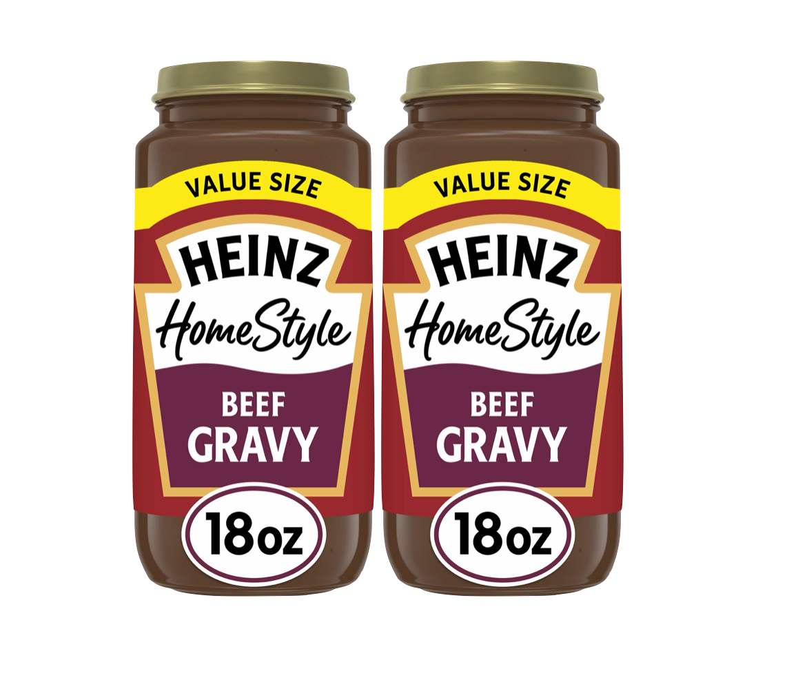 Heinz HomeStyle Beef Gravy Value Size, 18 oz Jars, Pack of 2