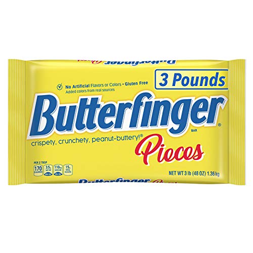 Butterfinger Pieces Candy Baking Topping, 3 lb Bags, Pack of 6, 18 lb Total
