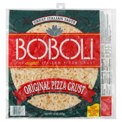 Boboli Original Pizza Crust, Classic Ready-to-Bake Pizza Crust, 14 Ounce Packages (Pack of 6)