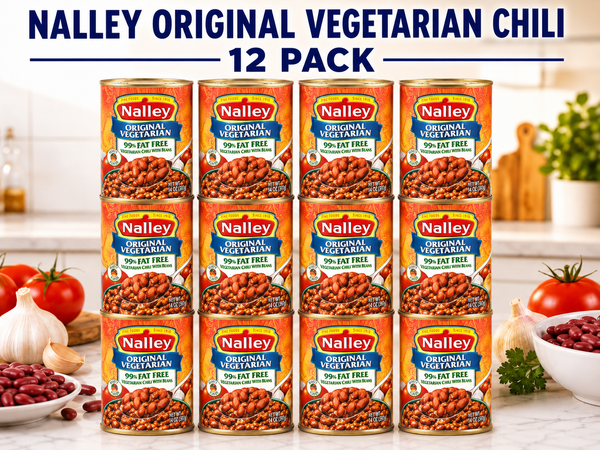 Nalley Original Vegetarian Chili with Beans, 14 oz Cans, Pack of 12