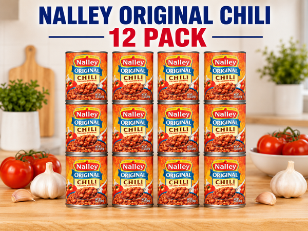 Nalley Original Chili Con Carne with Beans, 14 oz Cans, Pack of 12