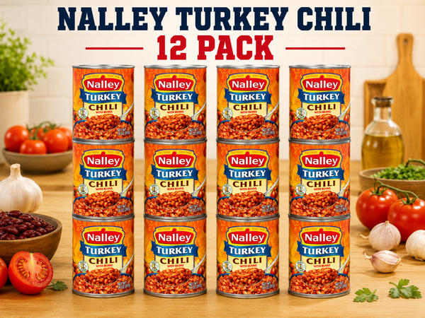 Nalley Turkey Chili Con Carne with Beans, 14 oz Cans, Pack of 12